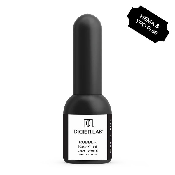 Base semipermanente, Rubber, light white, TPO & HEMA free, Didier Lab, 10ml