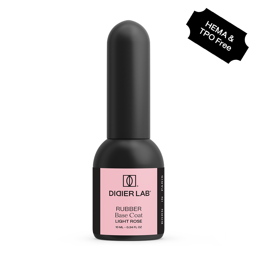 Base semipermanente, Rubber, light rose, TPO & HEMA free, Didier Lab, 10ml