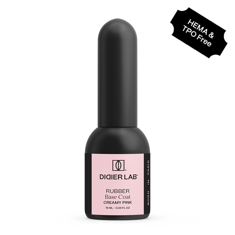 Base semipermanente, Rubber, creamy pink, TPO & HEMA free, Didier Lab, 10ml