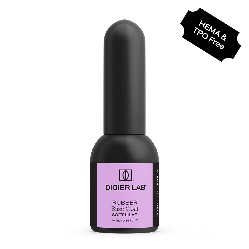Base semipermanente, HEMA & TPO free, Rubber base, soft lilac, 10ml