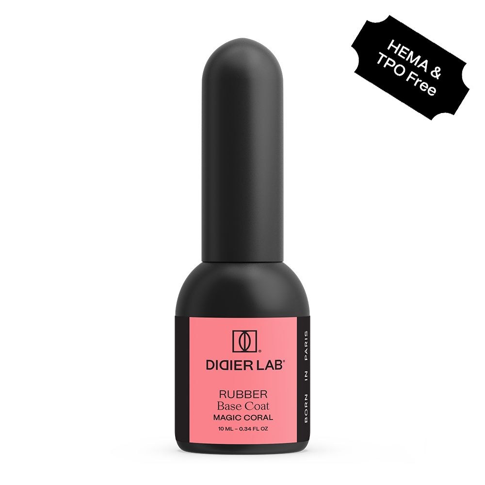 Base semipermanente, HEMA & TPO free, Rubber base, magic coral, 10ml