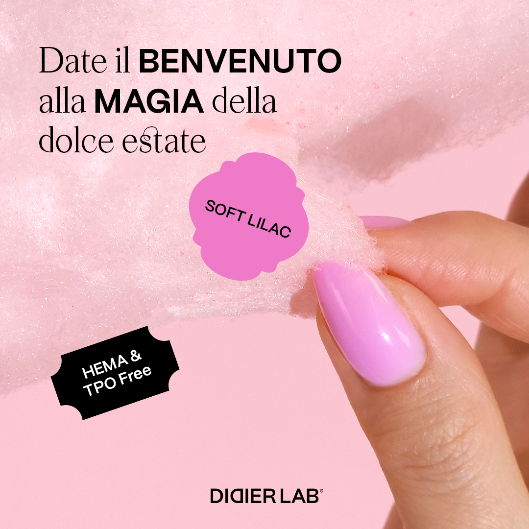 Base semipermanente, HEMA & TPO free, Rubber base, soft lilac, 10ml