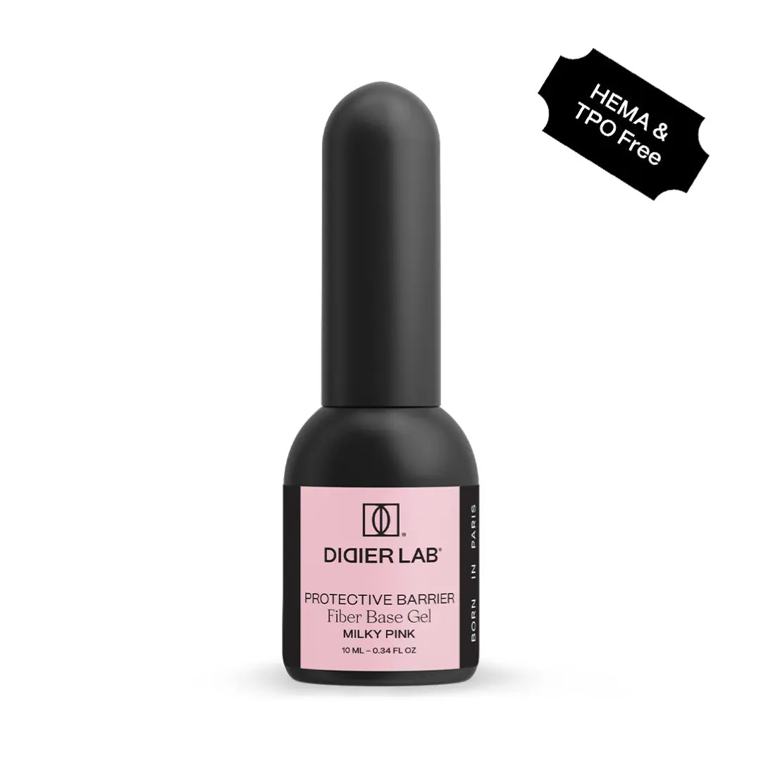 Base semipermanente, Fiber, Milky Pink, HEMA & TPO free, Didier Lab, 10ml