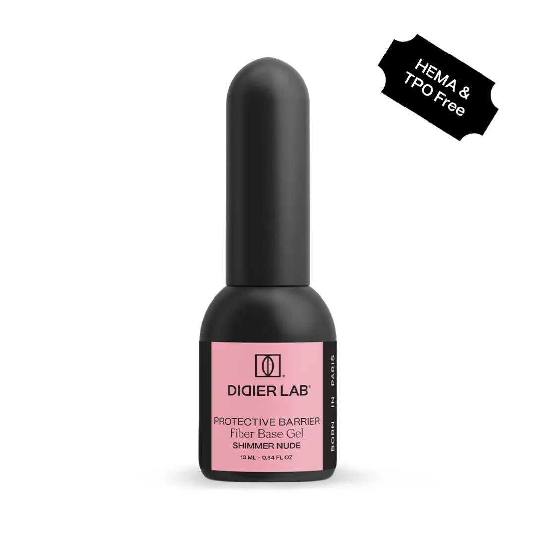 Base semipermanente, Fiber, Shimmer Nude, HEMA & TPO free, Didier Lab, 10ml