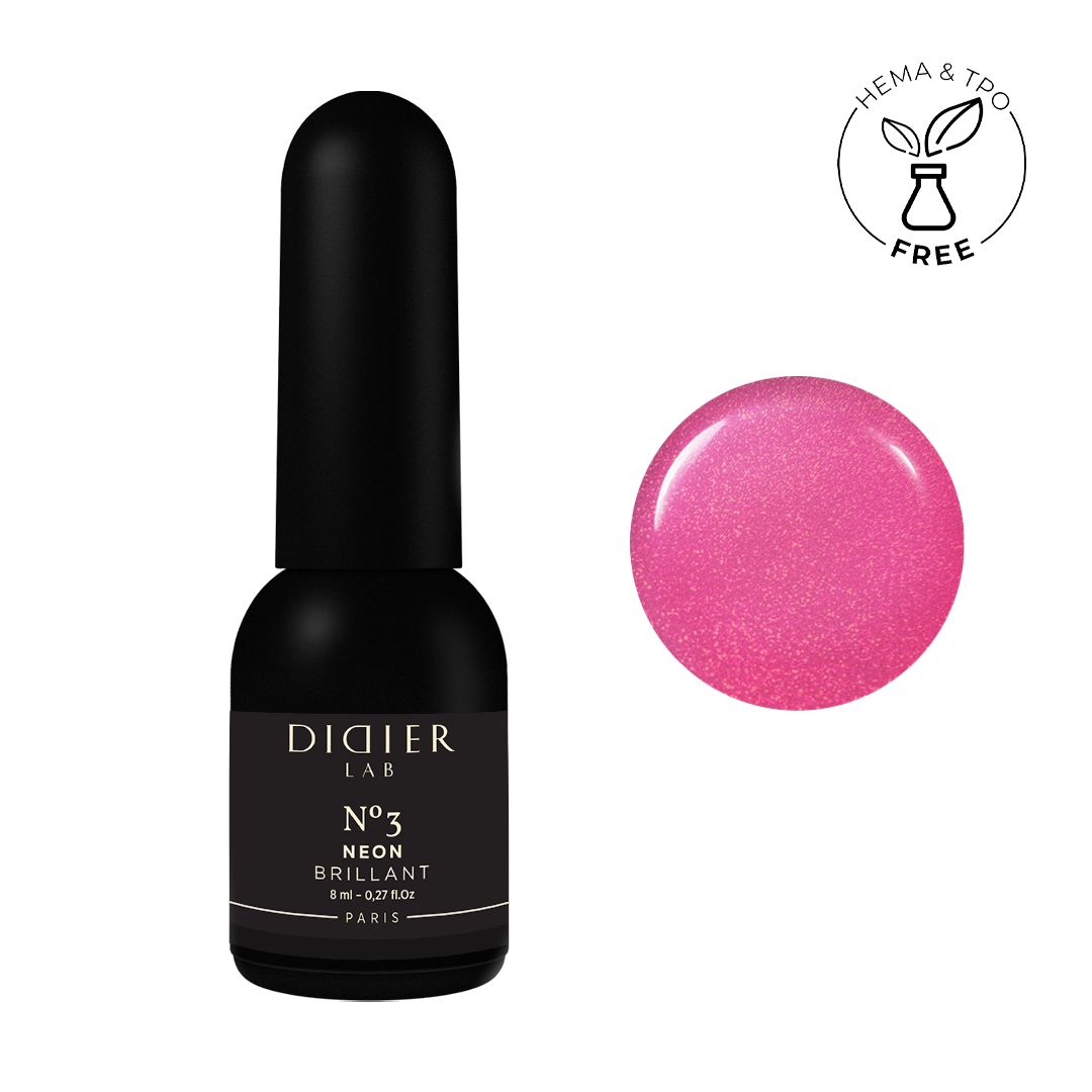 Smalto semipermanente, Brillant NEON, No3, Didier Lab, 8ml