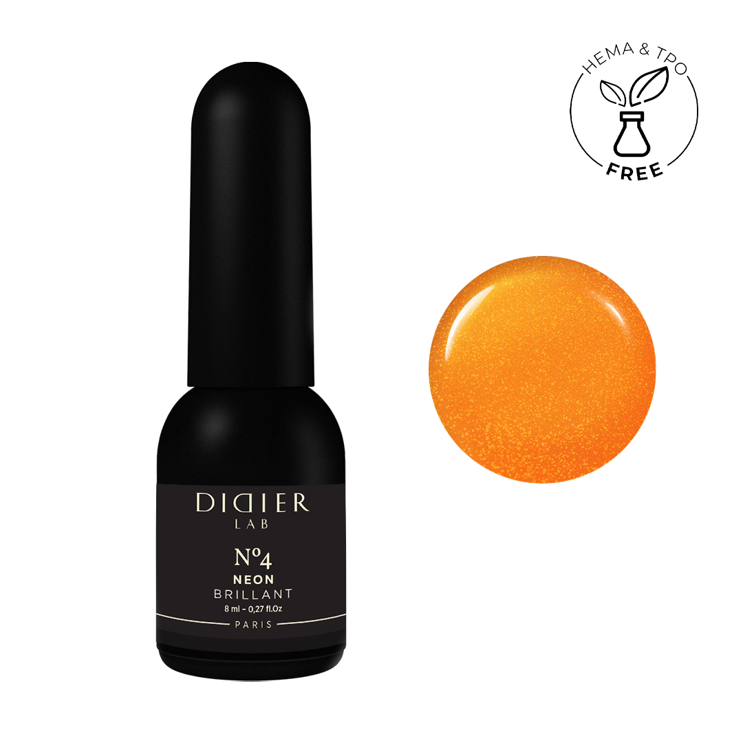 Smalto semipermanente, Brillant NEON, No4, Didier Lab, 8ml