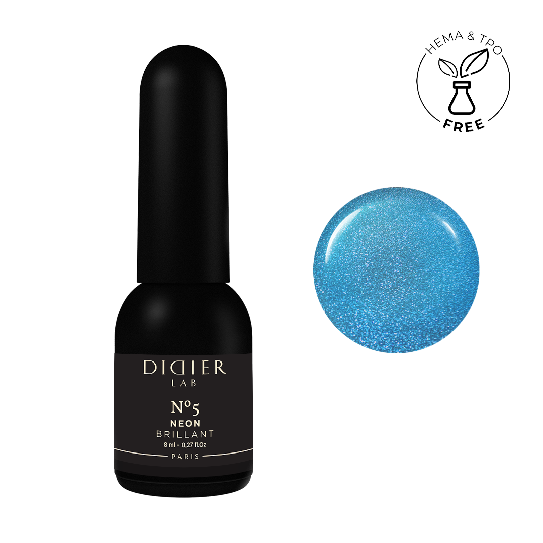 Smalto semipermanente, Brillant NEON, No5, Didier Lab, 8ml