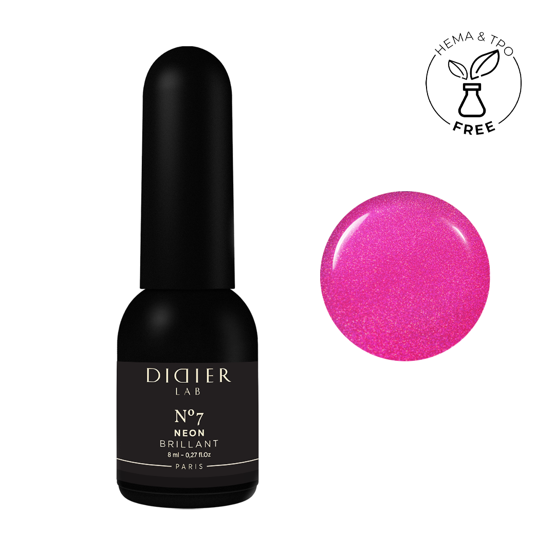 Smalto semipermanente, Brillant NEON, No7, Didier Lab, 8ml