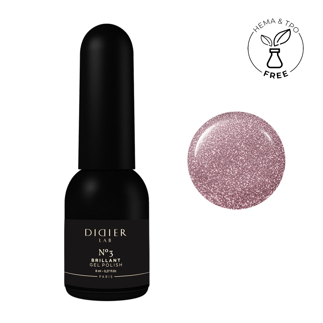 Smalto semipermanente, Brillant, No3, Didier Lab, 8ml