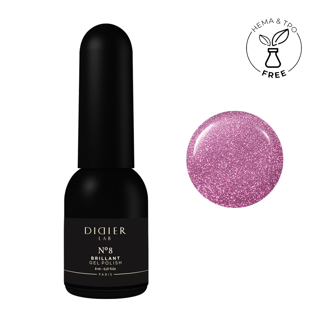 Smalto semipermanente, Brillant, No8, Didier Lab, 8ml