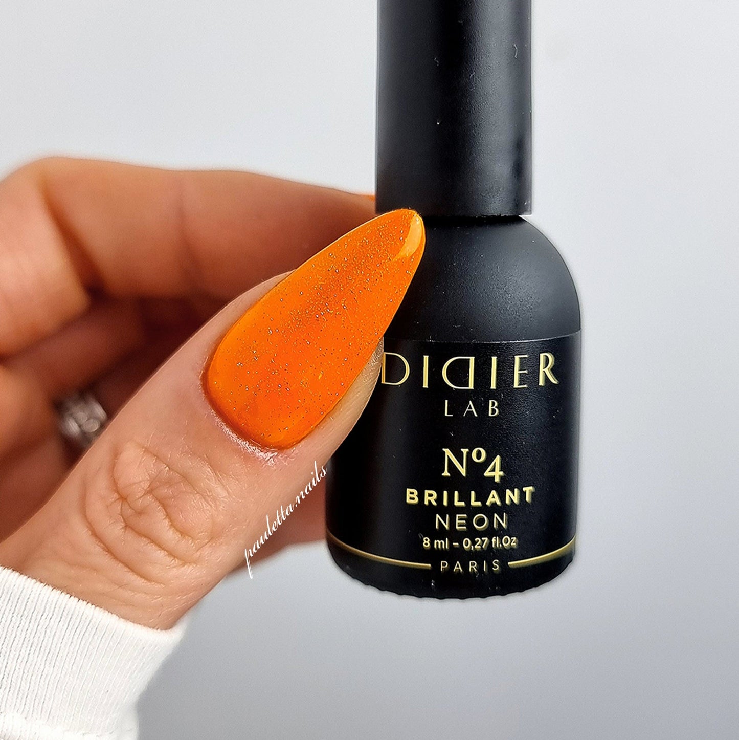 Smalto semipermanente, HEMA &TPO free, Brillant NEON, No4, Didier Lab, 8ml