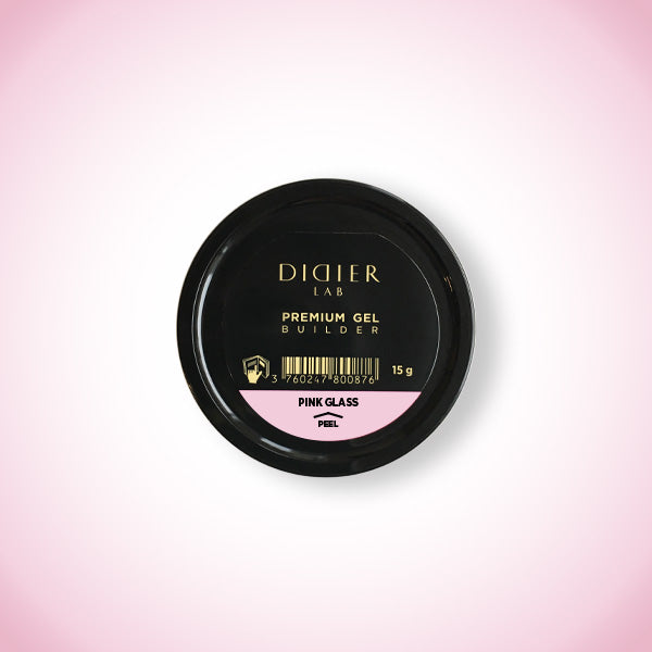 Gel costruttore, Premium, Pink Glass, Didier Lab, 15 g
