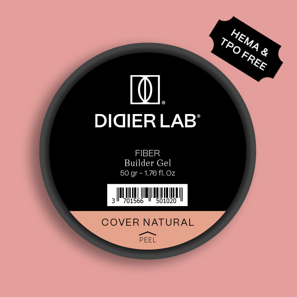 Fiber builder gel "Didier Lab", HEMA & TPO free, Cover natural, 50gr