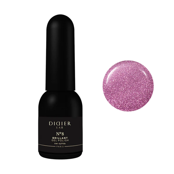 Smalto semipermanente, HEMA & TPO free, Brillant, No8, Didier Lab, 8ml
