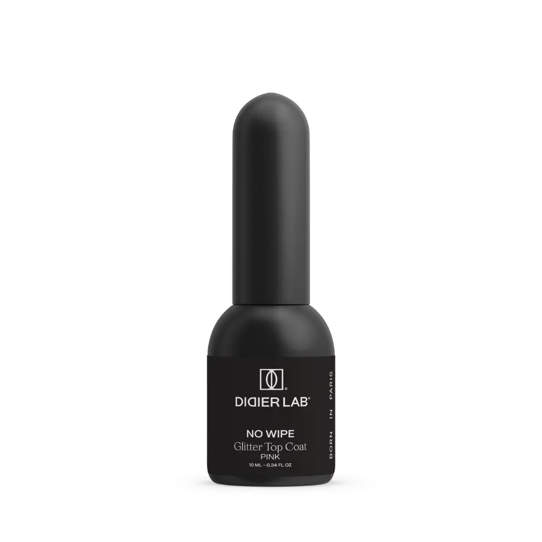 Top Coat Glitter, Pink, TPO & HEMA free, Didier Lab, 10 ml
