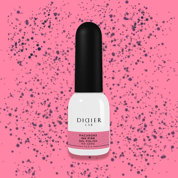 Smalto semipermanente, Macarons, Ink Pink, Didier Lab, 10ml