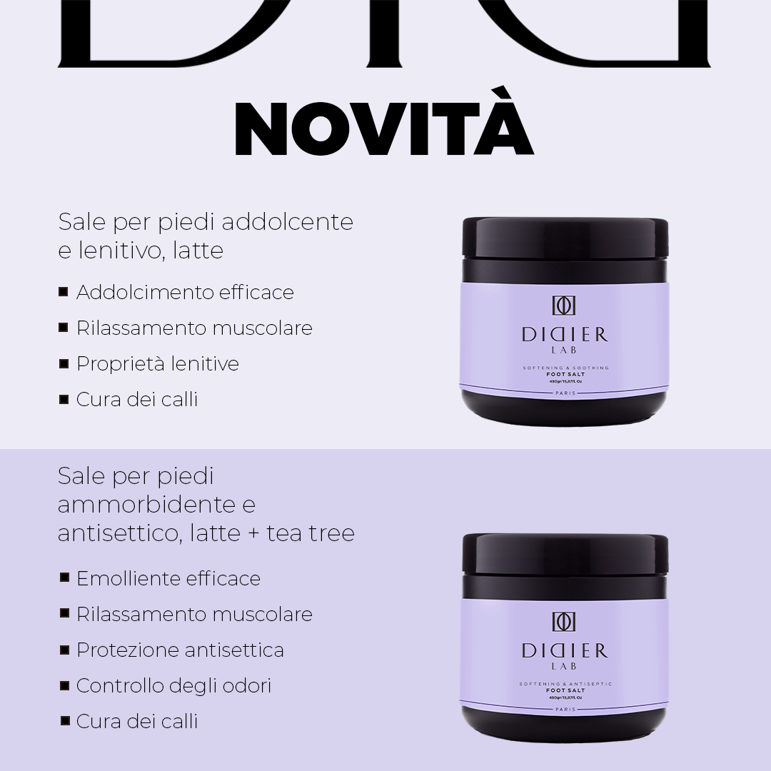 Sale per pedicure, Natural Milk, Didier Lab, 450gr