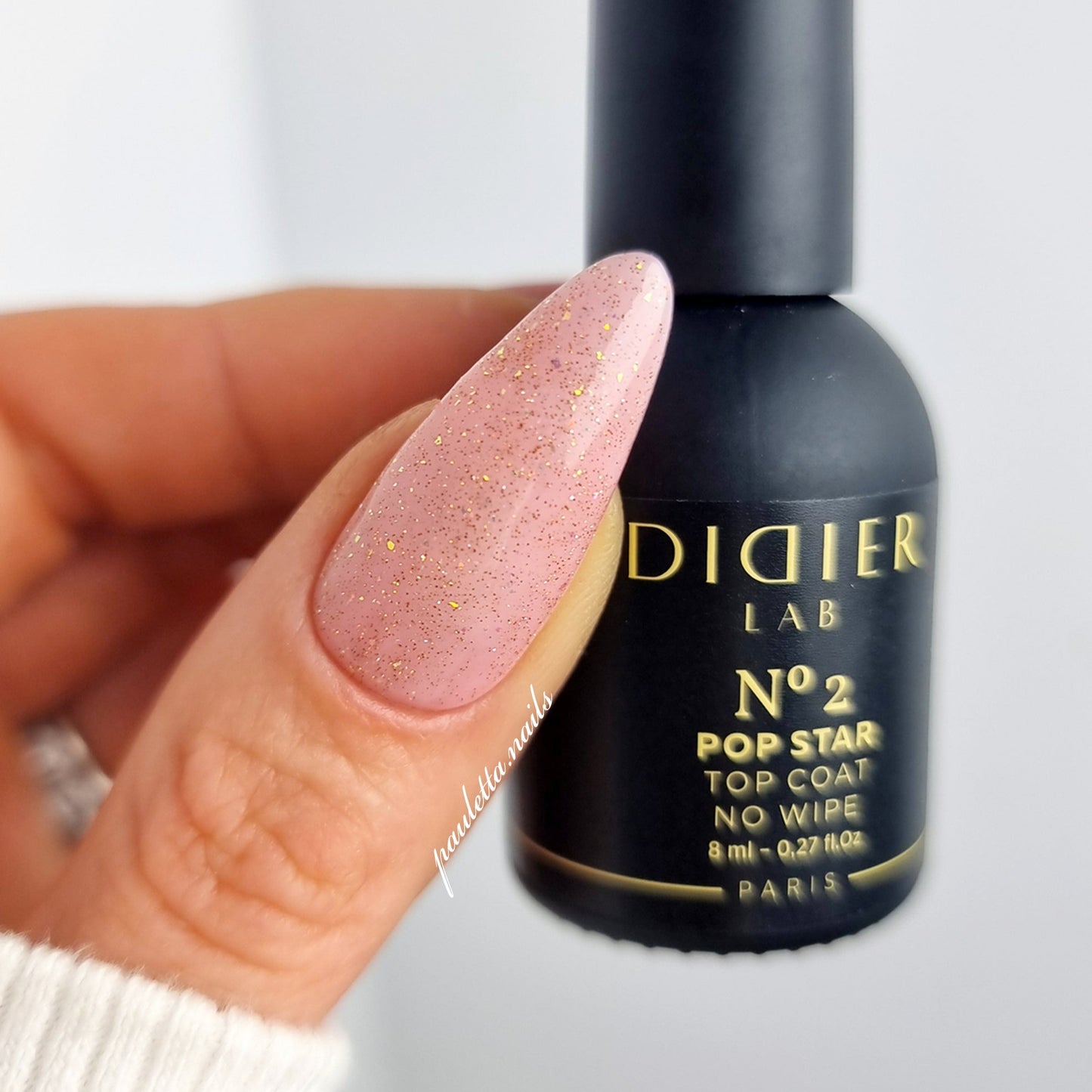 Top coat no wipe "Didier Lab", HEMA & TPO free, Pop Star, No2