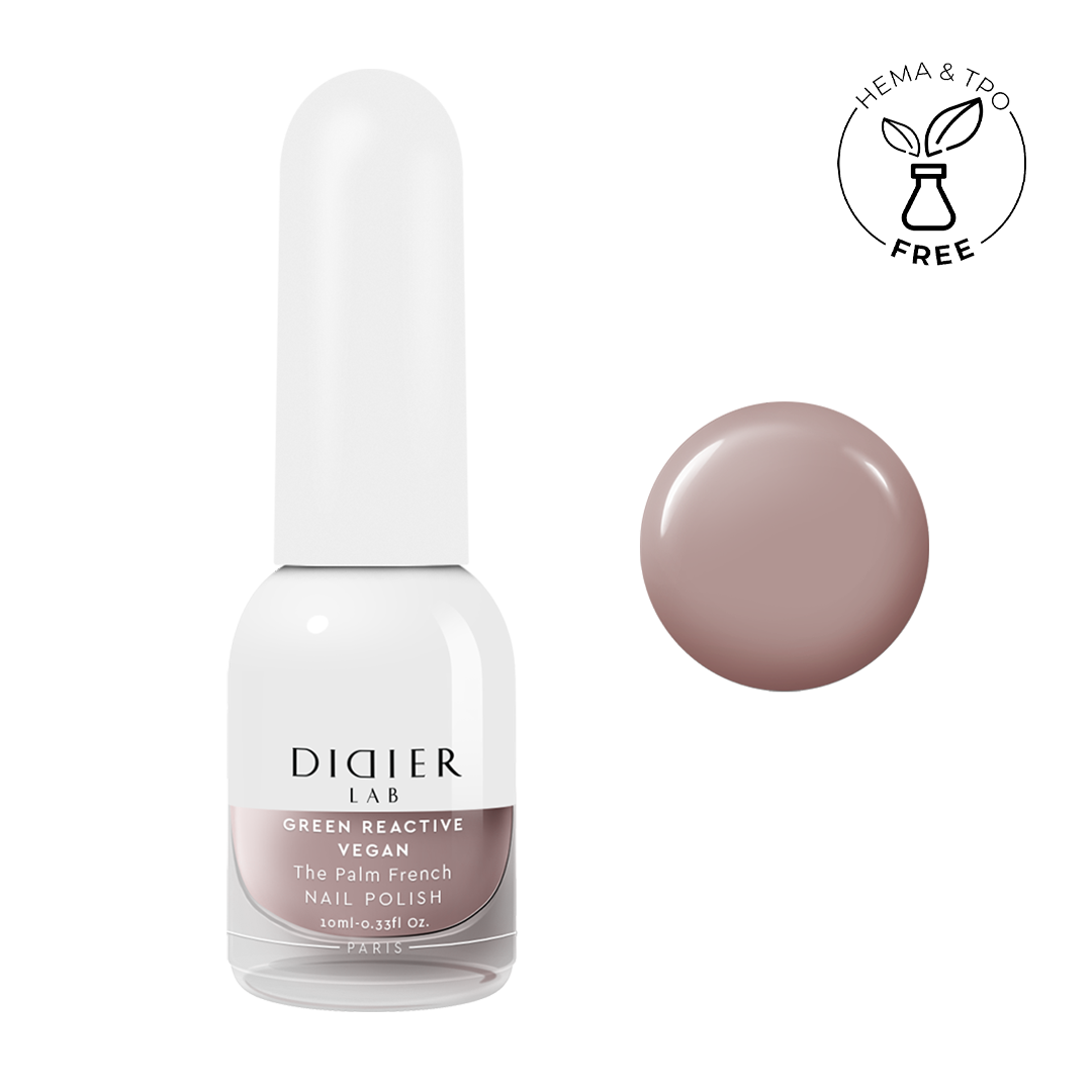 Smalto per unghie, Green reactive, Vegan, The palm French, Didier Lab, 10ml