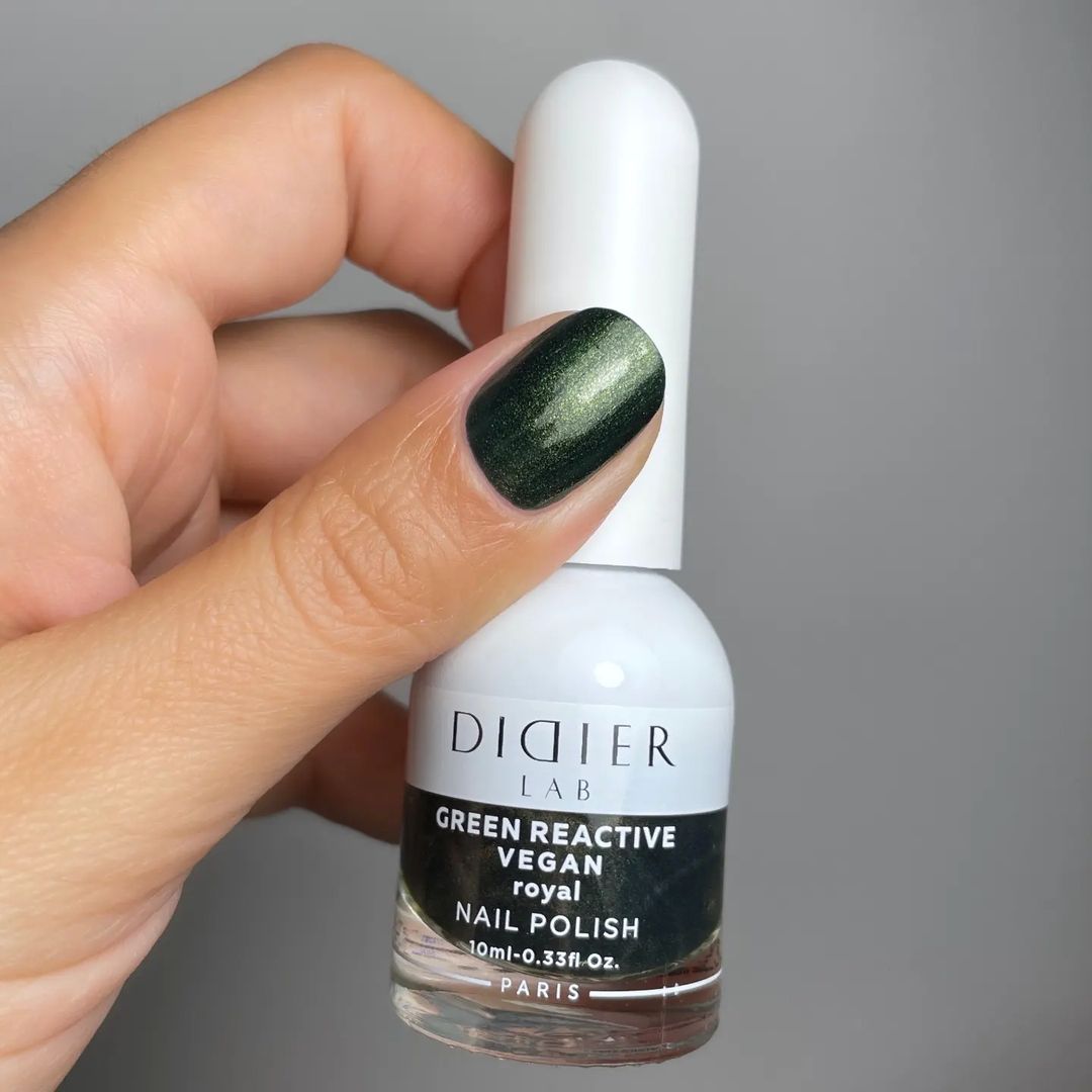 Smalto per unghie, HEMA & TPO free, Green reactive, Vegan, royal, Didier Lab, 10ml