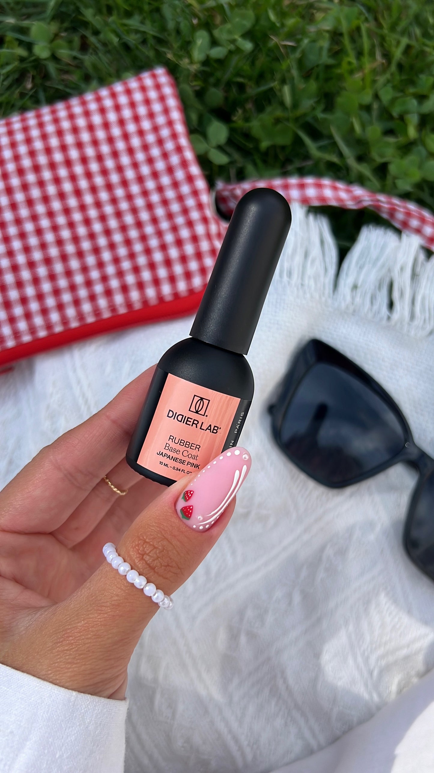 Base semipermanente, HEMA & TPO free, Rubber base, Japanese pink, 10ml