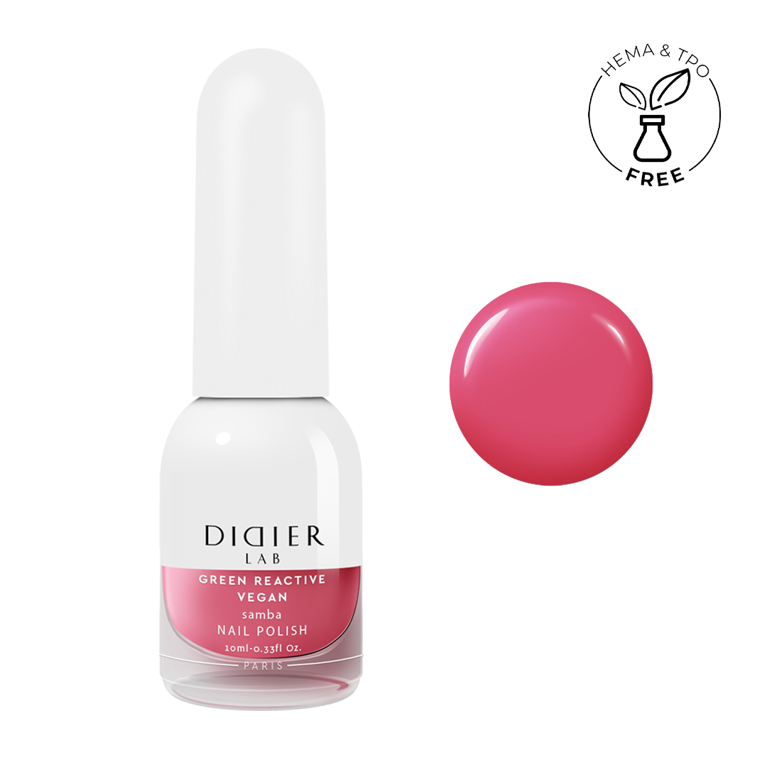 Smalto per unghie, Green reactive, Vegan, samba, Didier Lab, 10ml