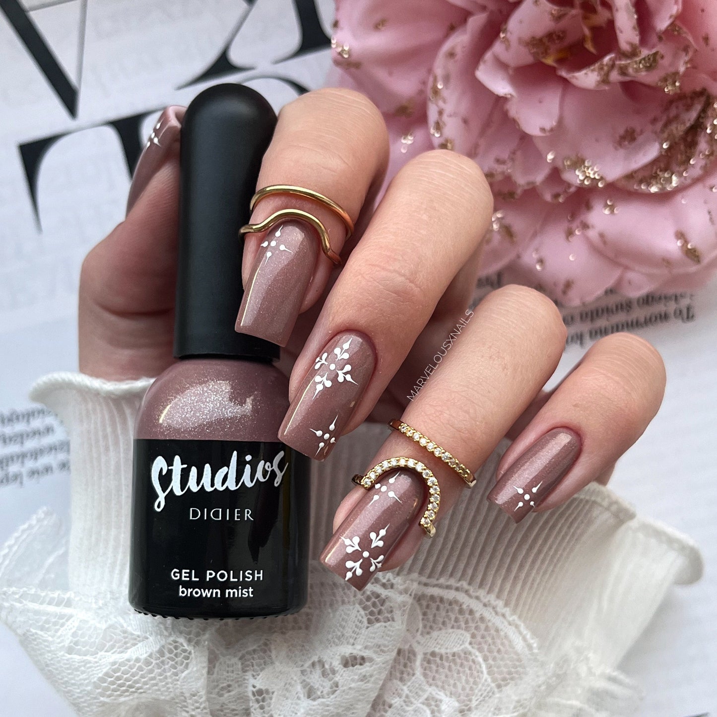 Smalto semipermanente, Studios, TPO & HEMA free, brown mist, Didier Lab, 8ml