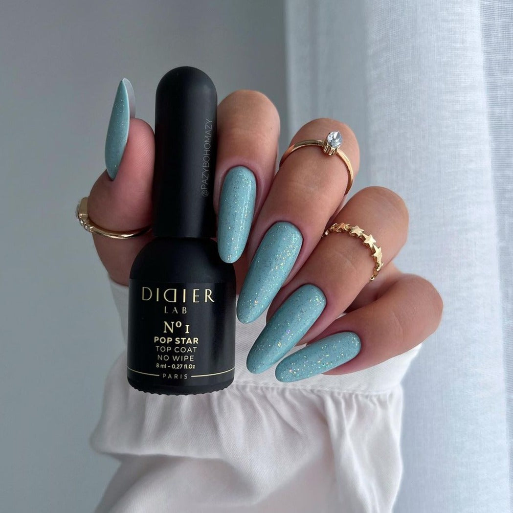 Top coat no wipe "Didier Lab", HEMA & TPO free, Pop Star, No1
