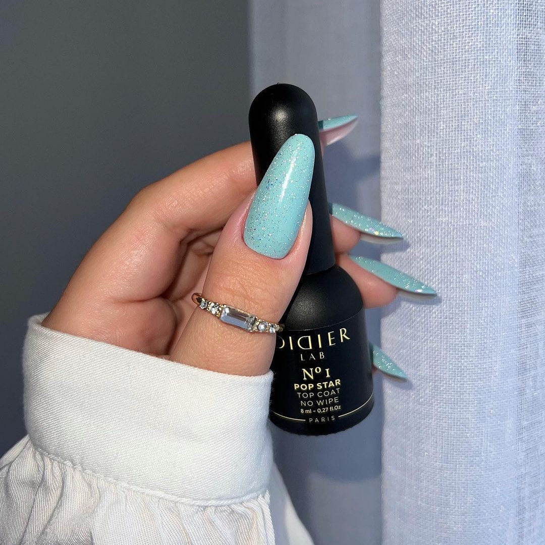 Top coat no wipe "Didier Lab", HEMA & TPO free, Pop Star, No1