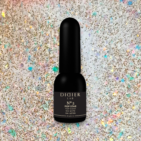 Top coat no wipe "Didier Lab", HEMA & TPO free, Pop Star, No2