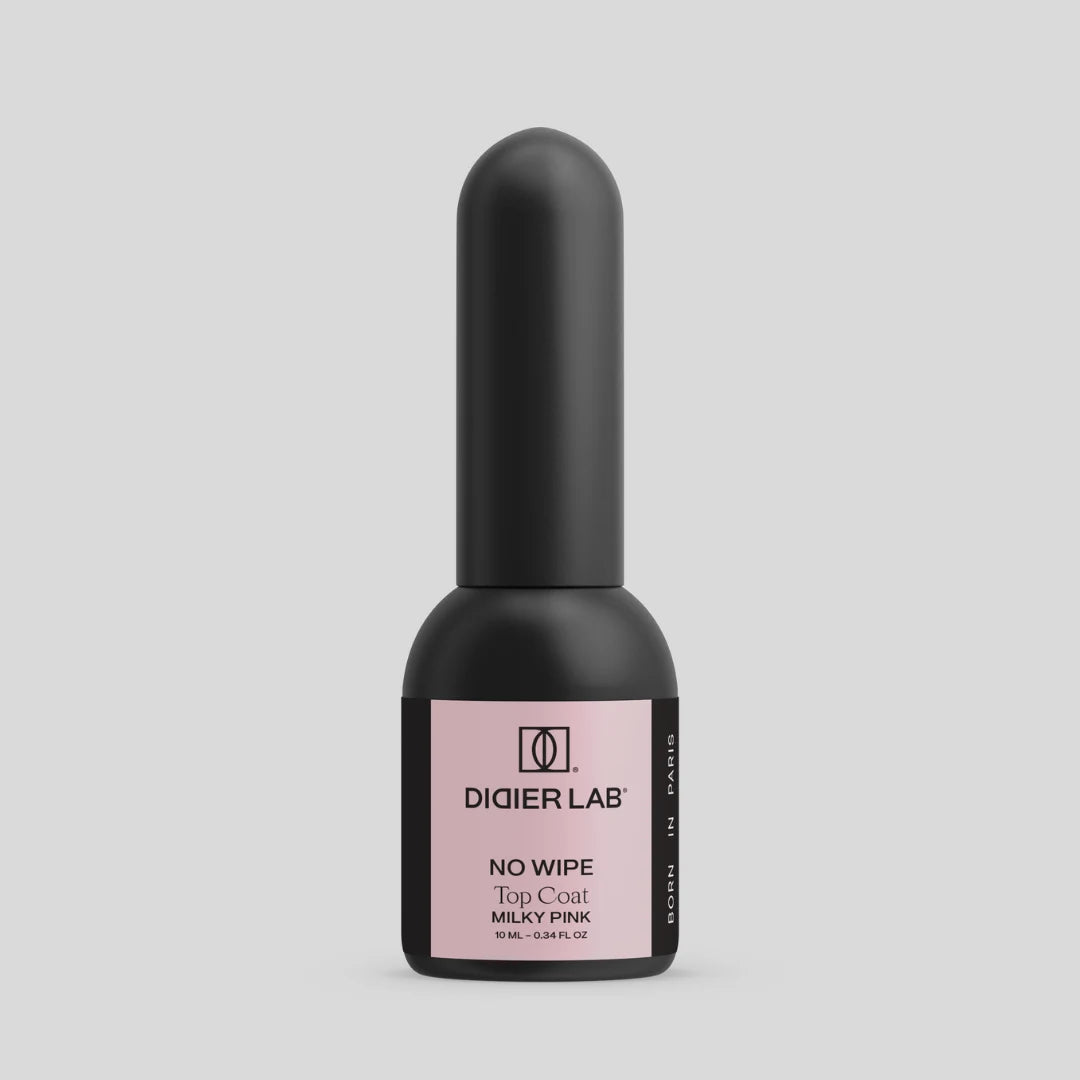 Top coat no wipe, Milky Pink, HEMA & TPO free, Didier lab, 10ml