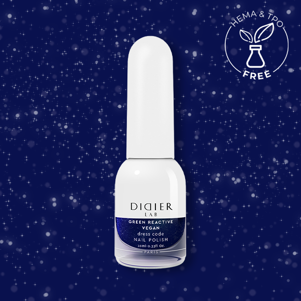 Smalto per unghie, HEMA & TPO free, Green reactive, Vegan, dress code, Didier Lab, 10ml