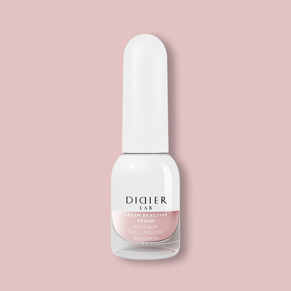 Smalto per unghie, HEMA & TPO free, Green reactive, Vegan, blush pink, Didier Lab, 10ml