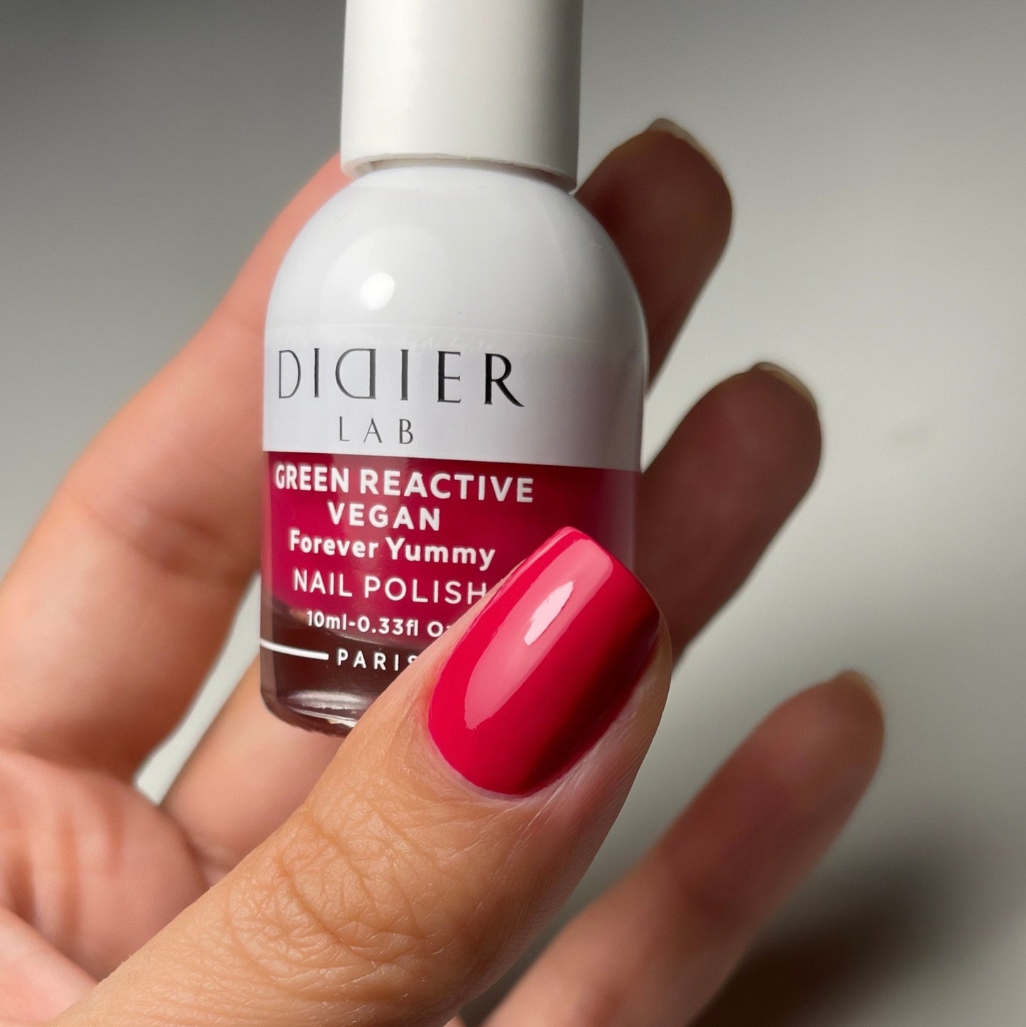 Smalto per unghie, HEMA & TPO free, Green reactive, Vegan, Forever Yummy, Didier Lab, 10ml