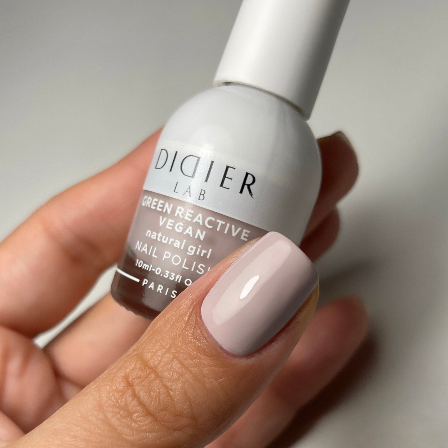 Smalto per unghie, HEMA & TPO free, Green reactive, Vegan, natural girl, Didier Lab, 10ml