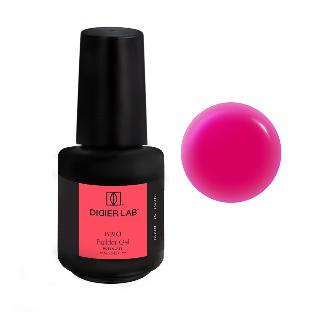 Builder Gel BBIO "Didier Lab", HEMA & TPO free, Rose Glass, 15ml