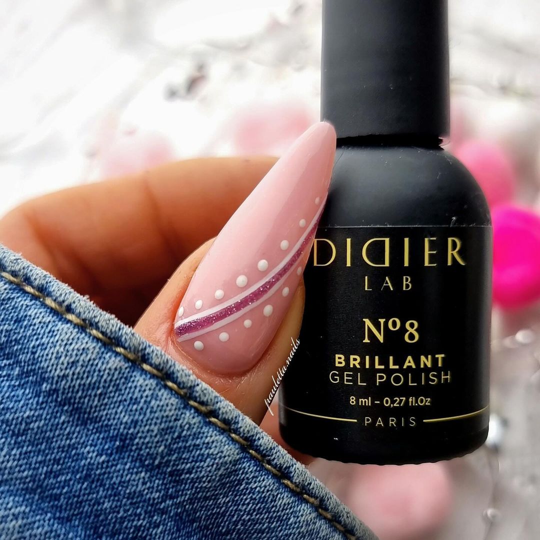 Smalto semipermanente, HEMA & TPO free, Brillant, No8, Didier Lab, 8ml