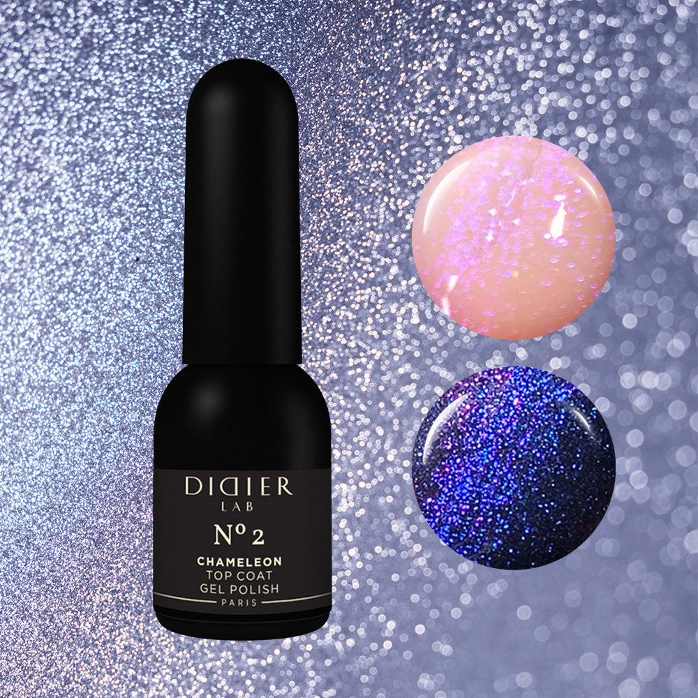 Top coat semipermanente, TPO & HEMA free, Chameleon, No2, Didier Lab, 10ml
