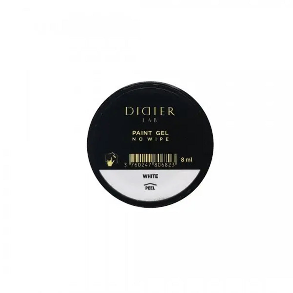 Gel per nail art, no wipe, bianco, TPO & HEMA free, Didier Lab, 8ml