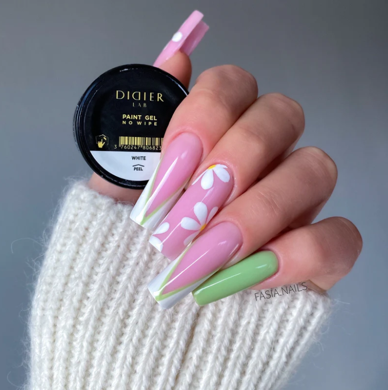 Gel per nail art, no wipe, bianco, TPO & HEMA free, Didier Lab, 8ml