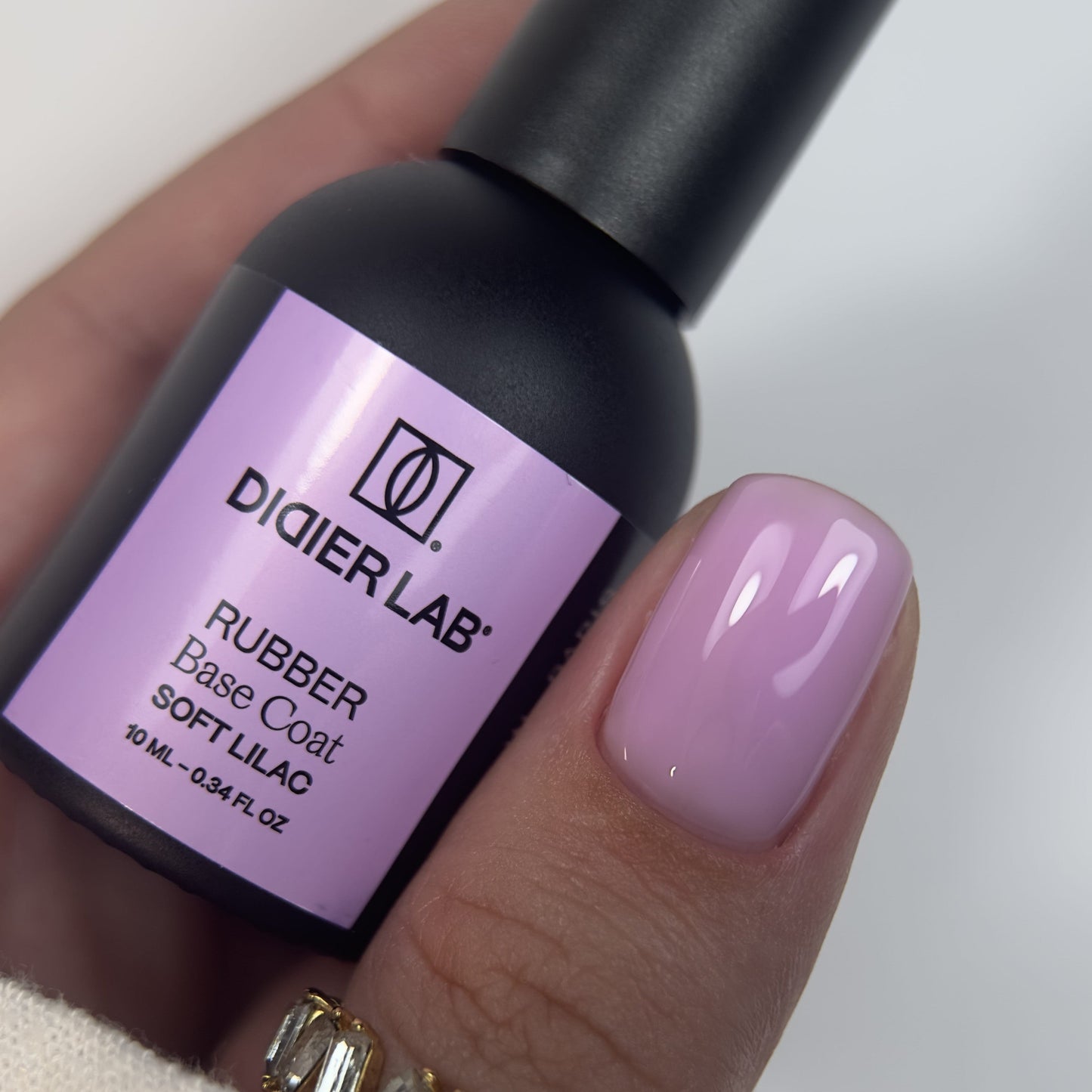 Base semipermanente, HEMA & TPO free, Rubber base, soft lilac, 10ml