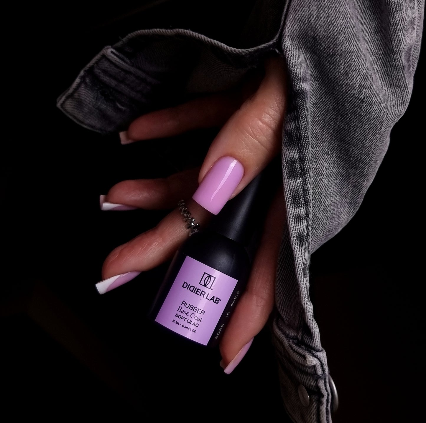 Base semipermanente, HEMA & TPO free, Rubber base, soft lilac, 10ml