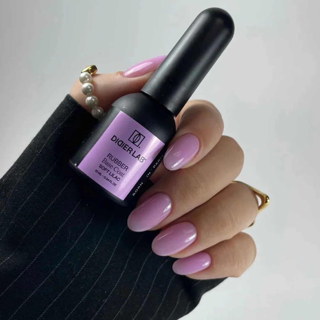 Base semipermanente, HEMA & TPO free, Rubber base, soft lilac, 10ml