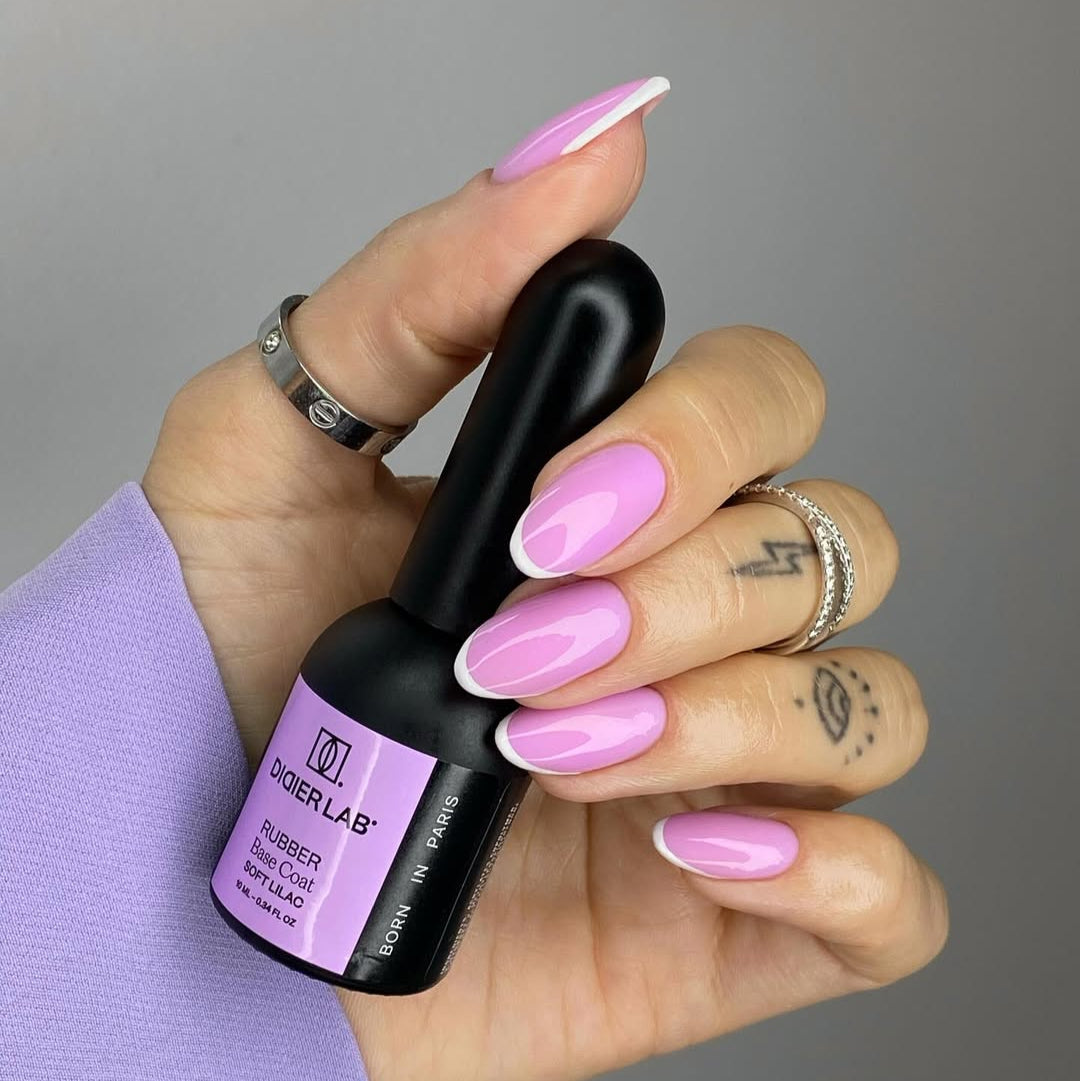 Base semipermanente, HEMA & TPO free, Rubber base, soft lilac, 10ml