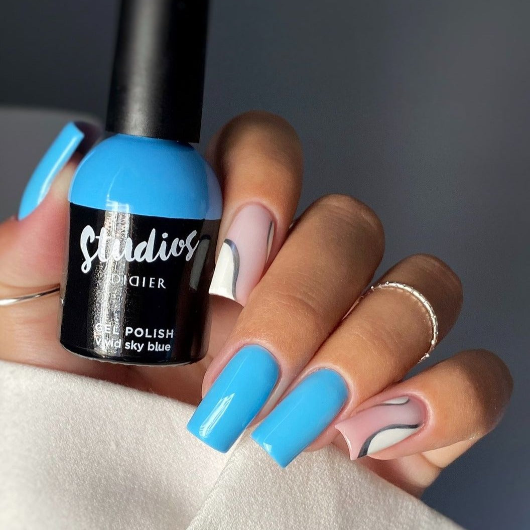 Smalto semipermanente, Studios, vivid sky blue, Didier Lab, 8ml