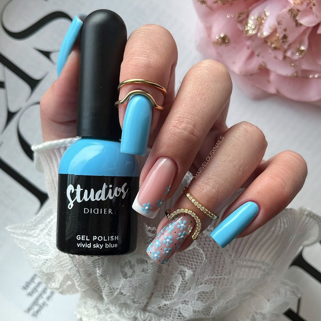 Smalto semipermanente, Studios, vivid sky blue, Didier Lab, 8ml