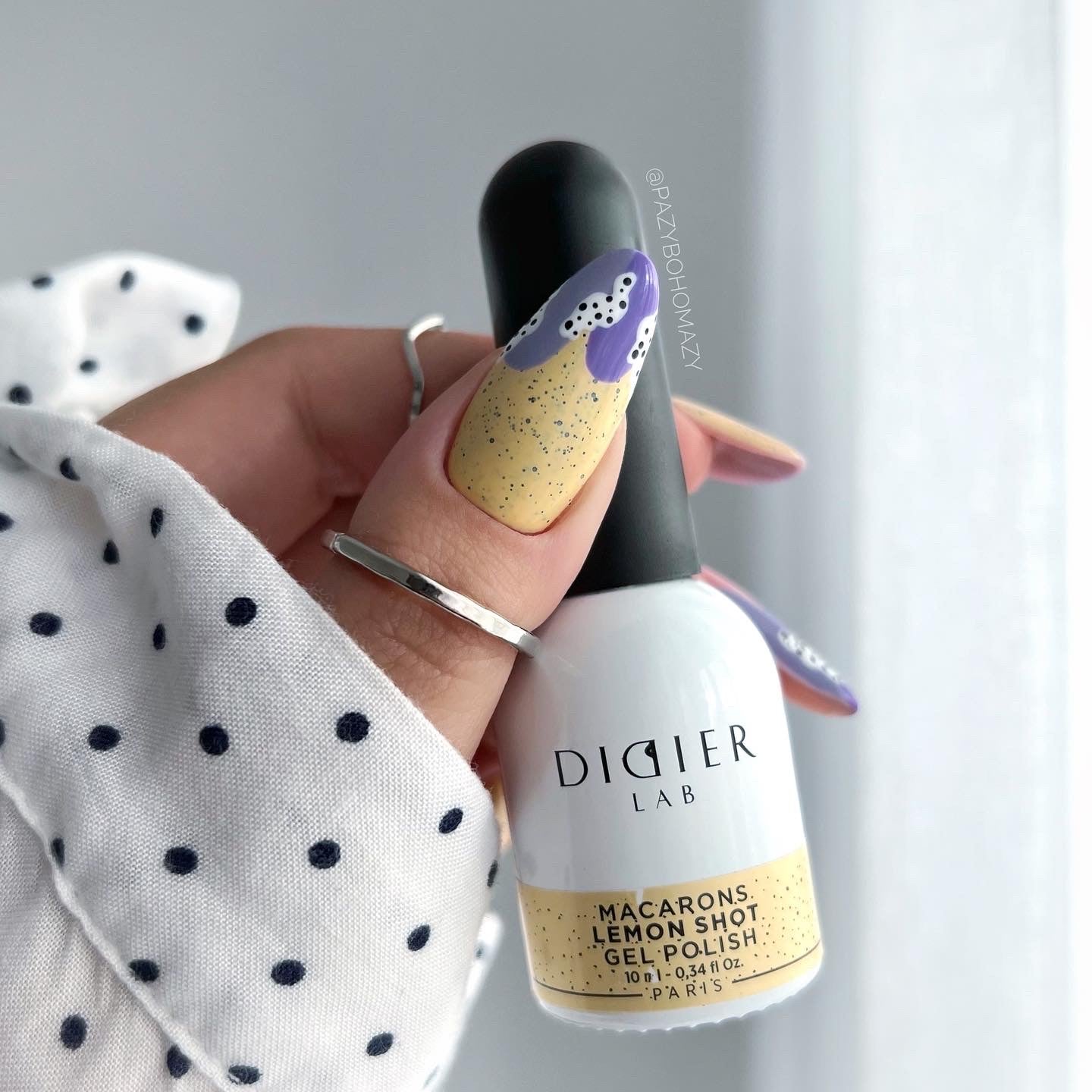 Smalto semipermanente, Macarons, Lemon Shot, Didier Lab, 10ml