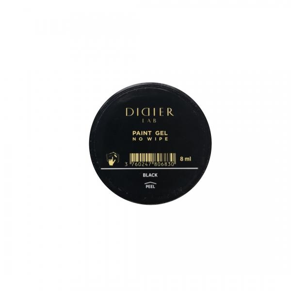 Gel per nail art, no wipe, nero, Didier lab, 8ml
