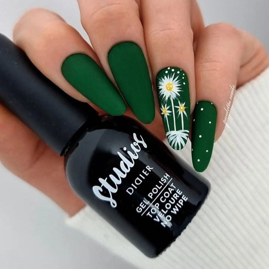 Top coat semipermanente, Studios, Velour, Opaco, No wipe, Didier Lab, 8ml