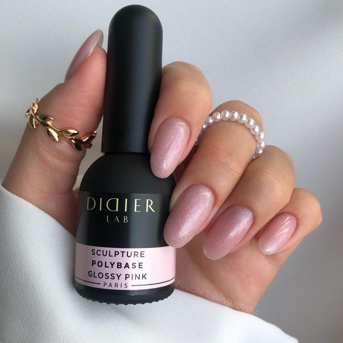 Sculpture Polybase, HEMA & TPO free, Glossy pink, Didier Lab, 10ml